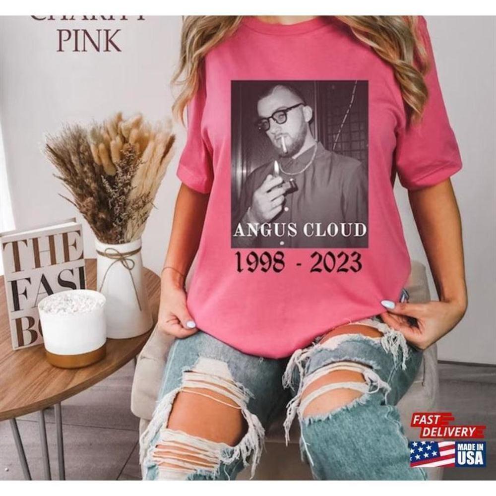 Angus Cloud Rest In Peace Retro Memorial Fan Graphic T-Shirt
